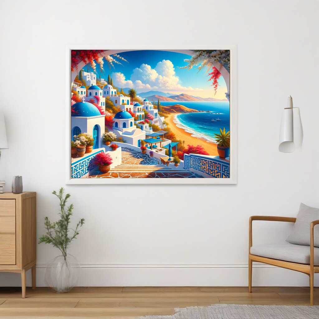 Diamond Painting - Griechische Küste
