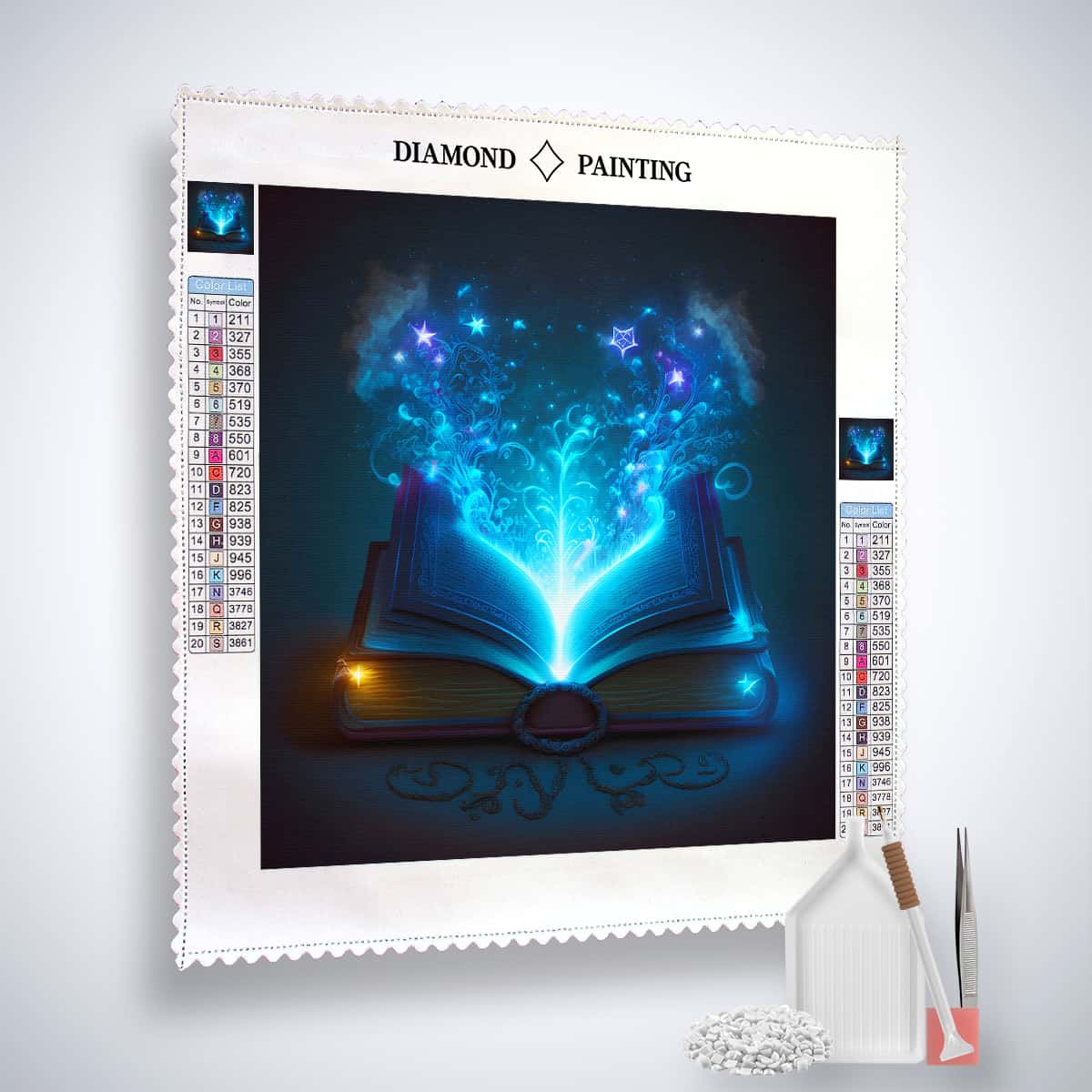 Diamond Painting - Wundersames Buch - gedruckt in Ultra-HD - Abstrakt, Neu eingetroffen, Quadratisch