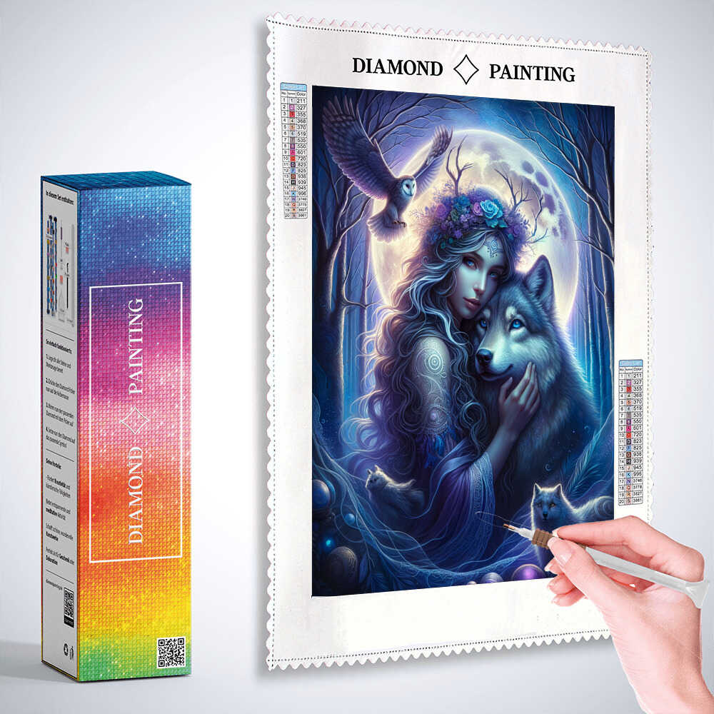Diamond Painting - Frau der Nacht