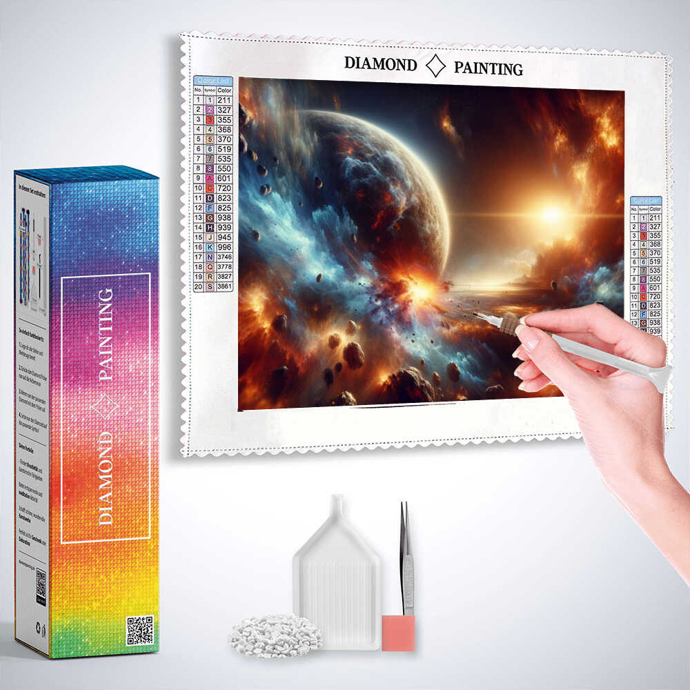 Diamond Painting - Planeten Spektakel