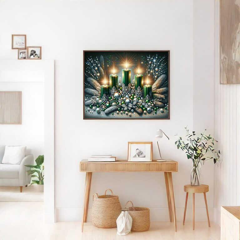 Diamond Painting - Adventsgesteck