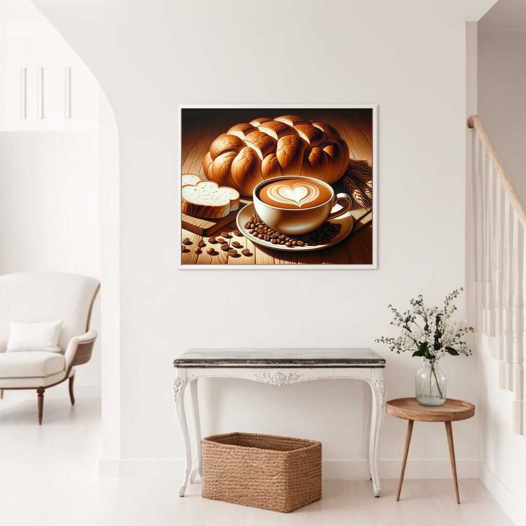 Diamond Painting - Kaffee und Brot