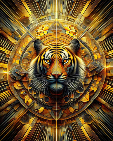Diamond Painting - Tiger Mandala