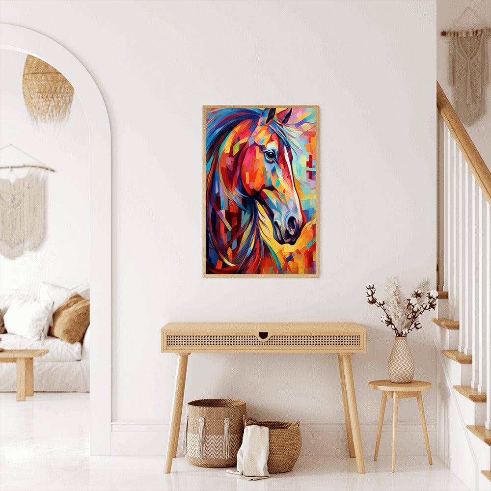 Diamond Painting - Pferd, Bunt und Abstrakt