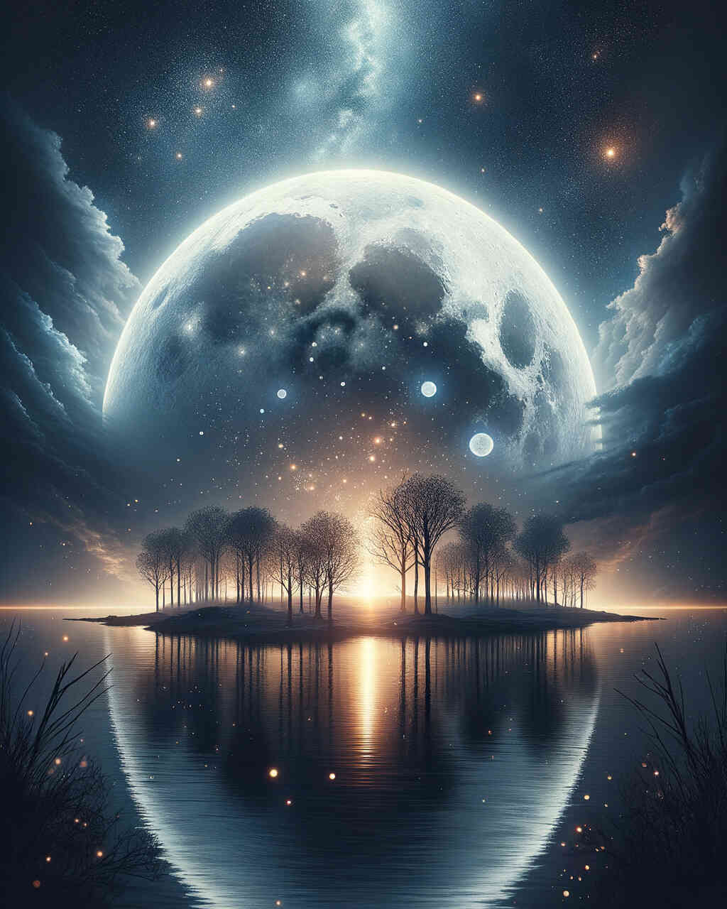 Diamond Painting - Riesiger Vollmond