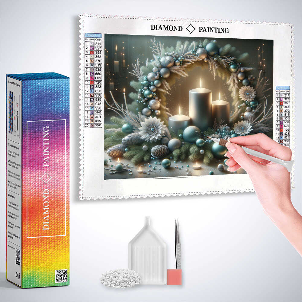 Diamond Painting - Adventskreis