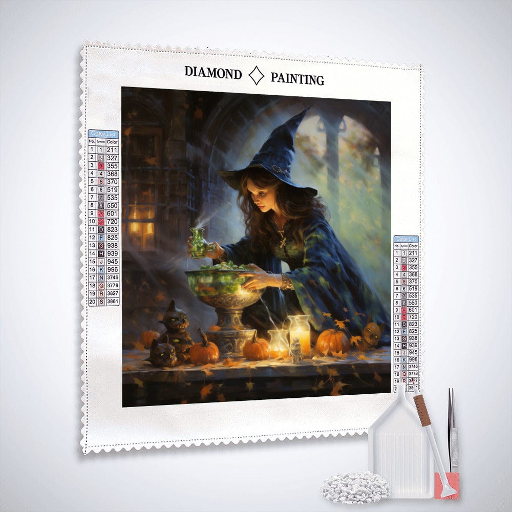 Diamond Painting - Halloween-Zauberbrauen