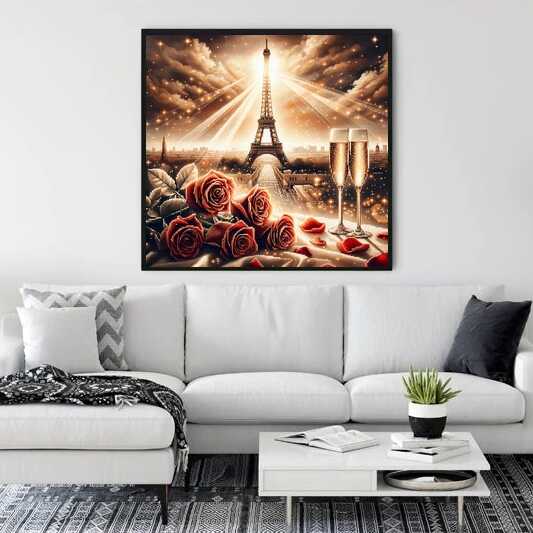 Diamond Painting - Eifelturm, Romantisch