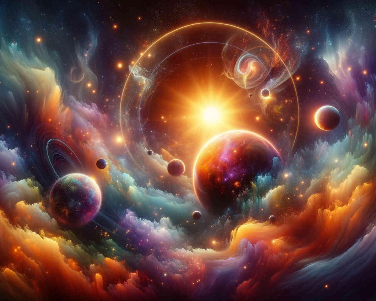 Diamond Painting - Planeten im Universum der Sonne