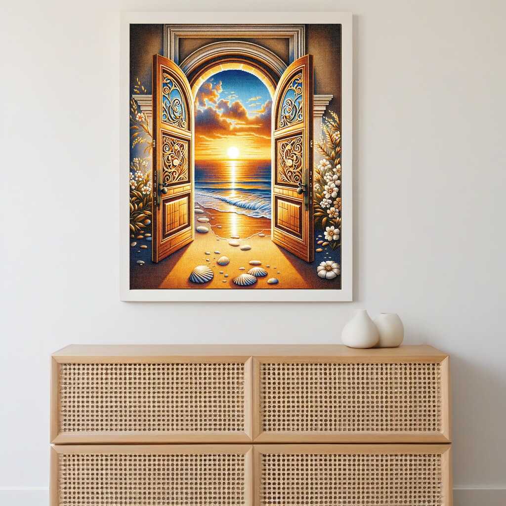 Diamond Painting - Tür zum Strand