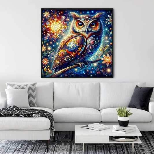 Diamond Painting - Mosaik Eule