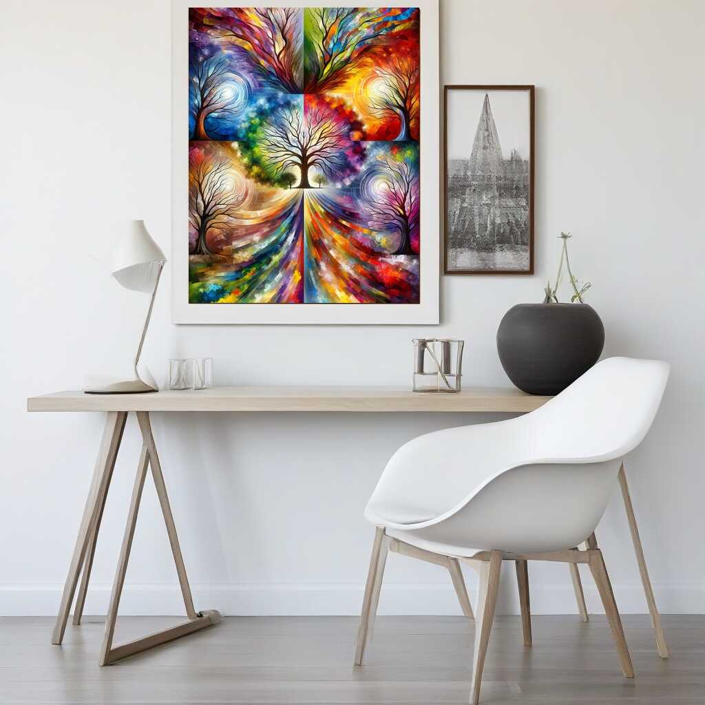 Diamond Painting - Baum der Jahreszeiten