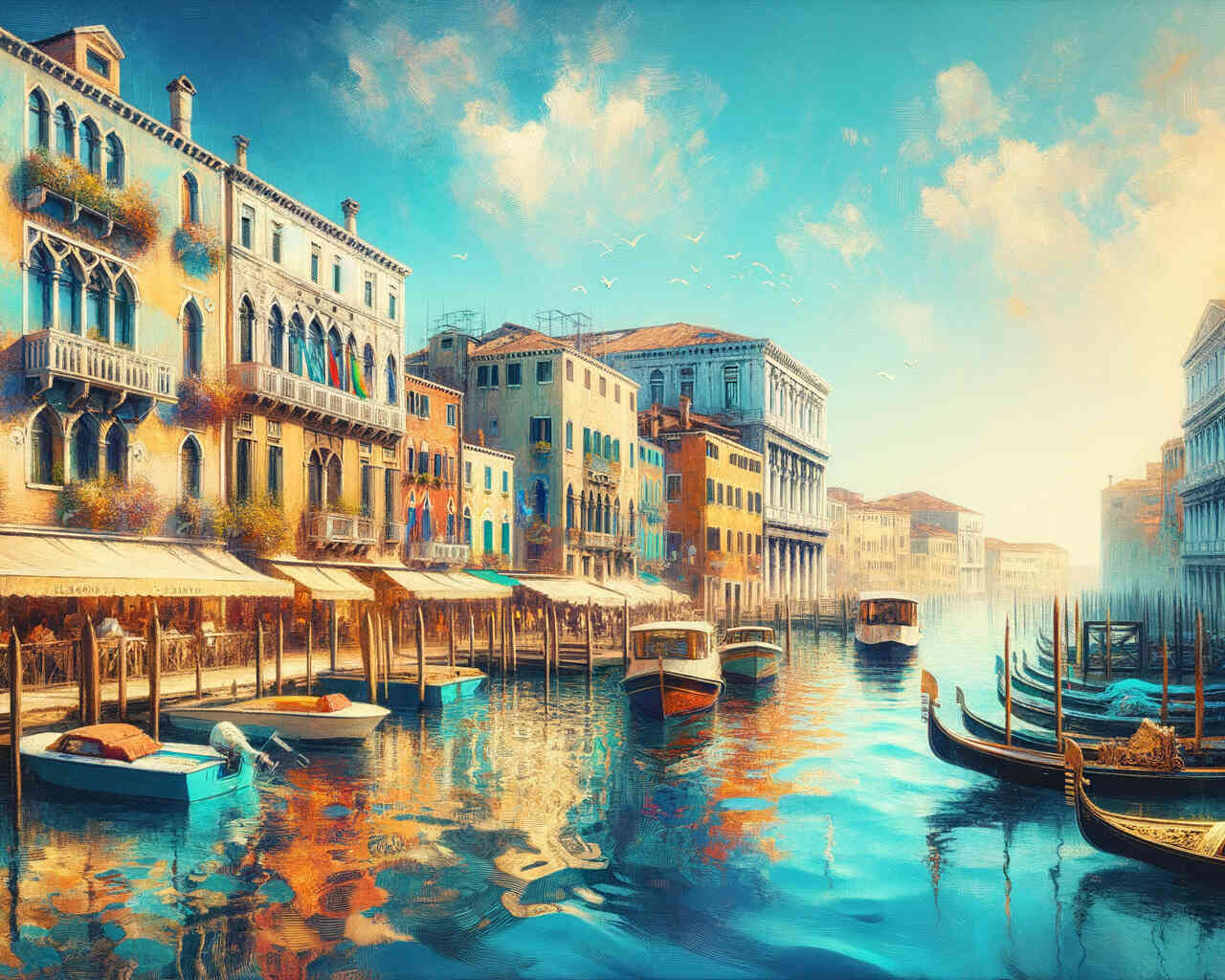 Diamond Painting - Venedig blauer Himmel
