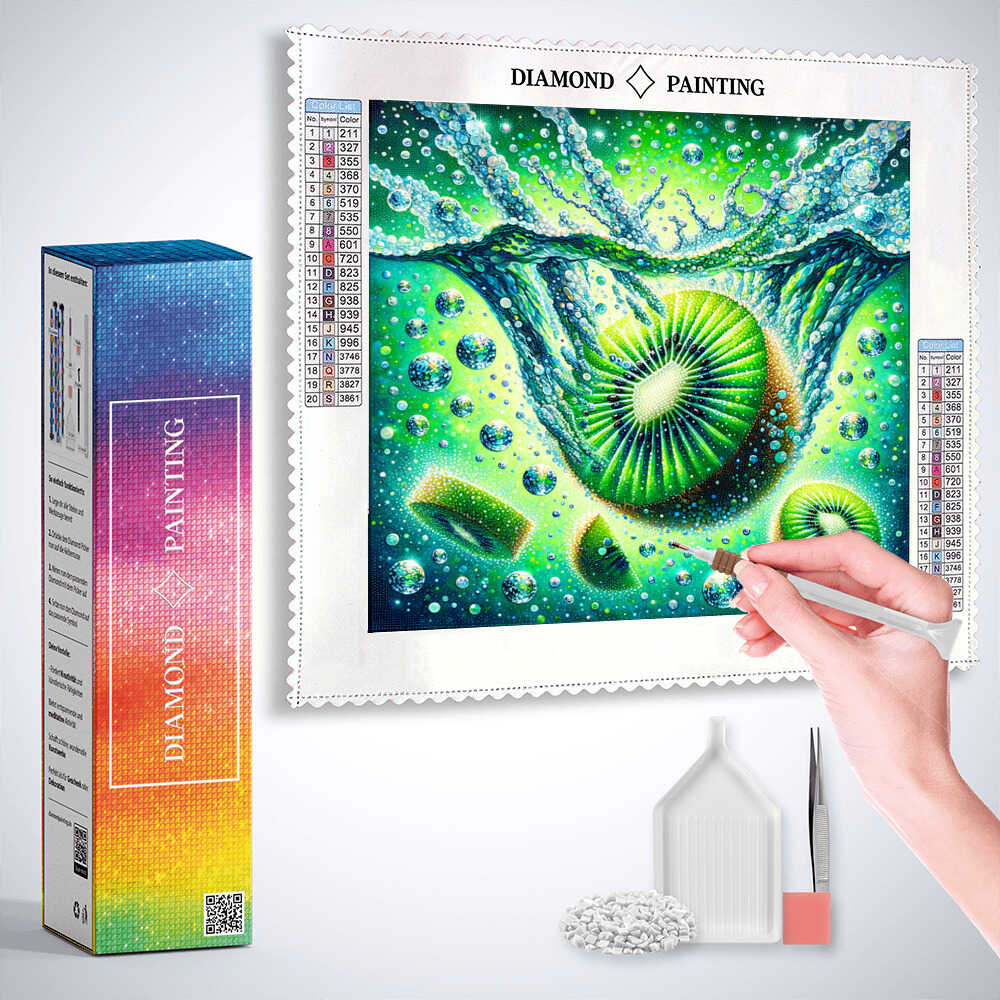 Diamond Painting - Kiwi im Wasser