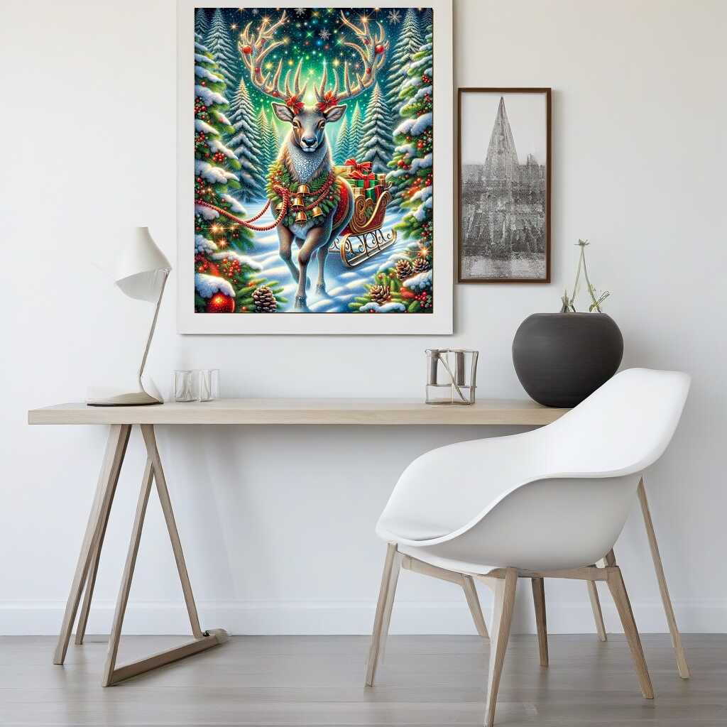 Diamond Painting - Winter Elch