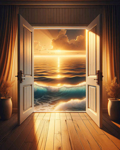 Diamond Painting - Tür zum Meer