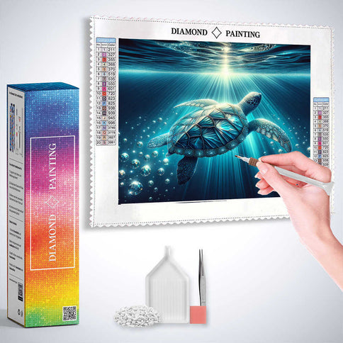 Diamond Painting - Schildkröte im Ozean