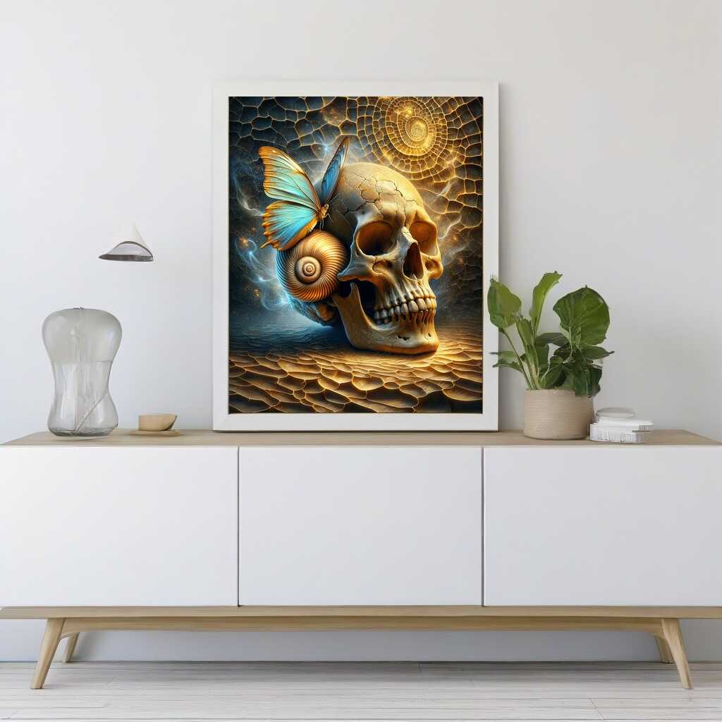 Diamond Painting - Totenkopfmuschel