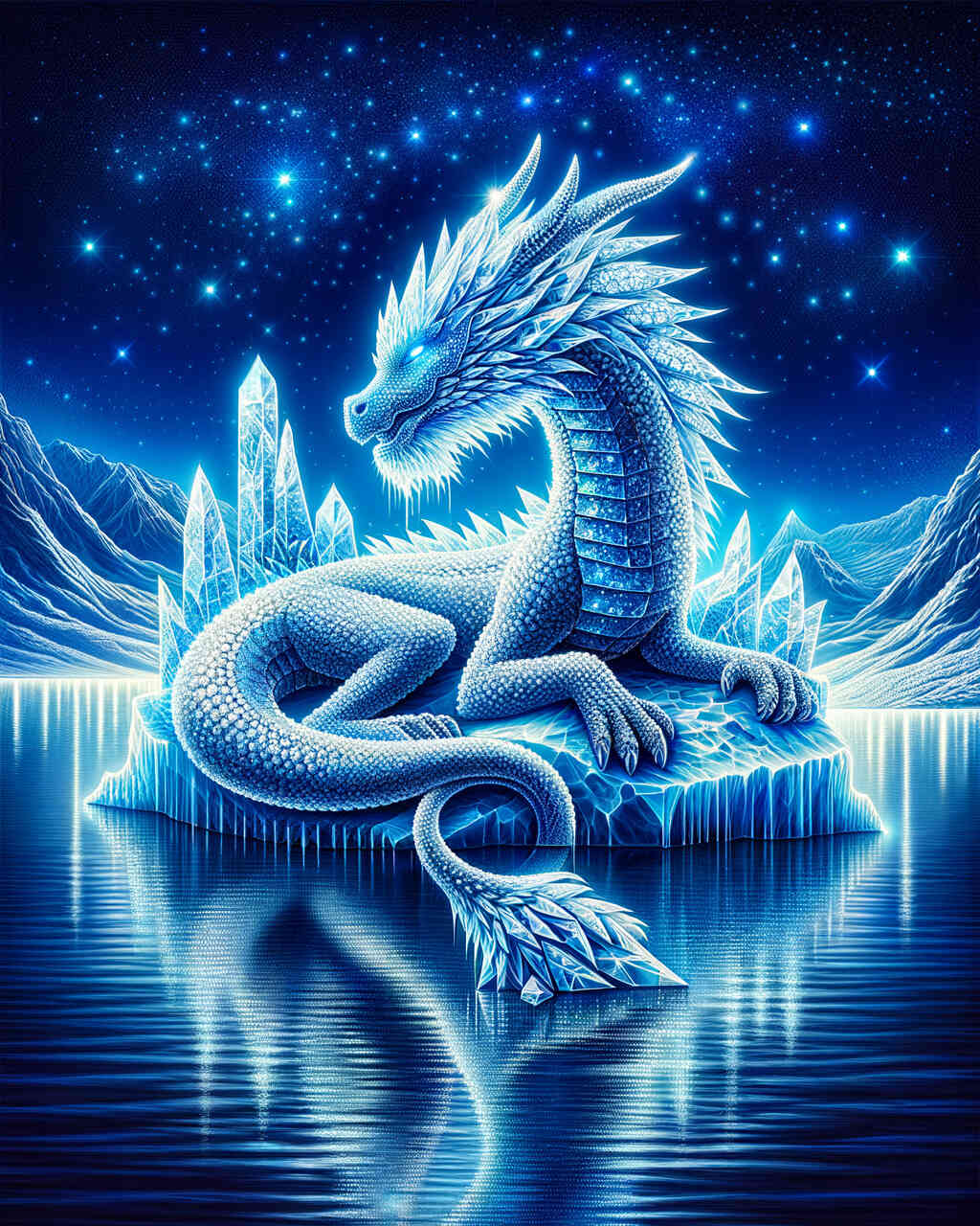 Diamond Painting - Eisdrache