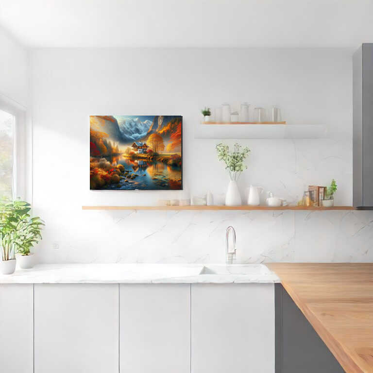 Diamond Painting - Haus am Bergrand