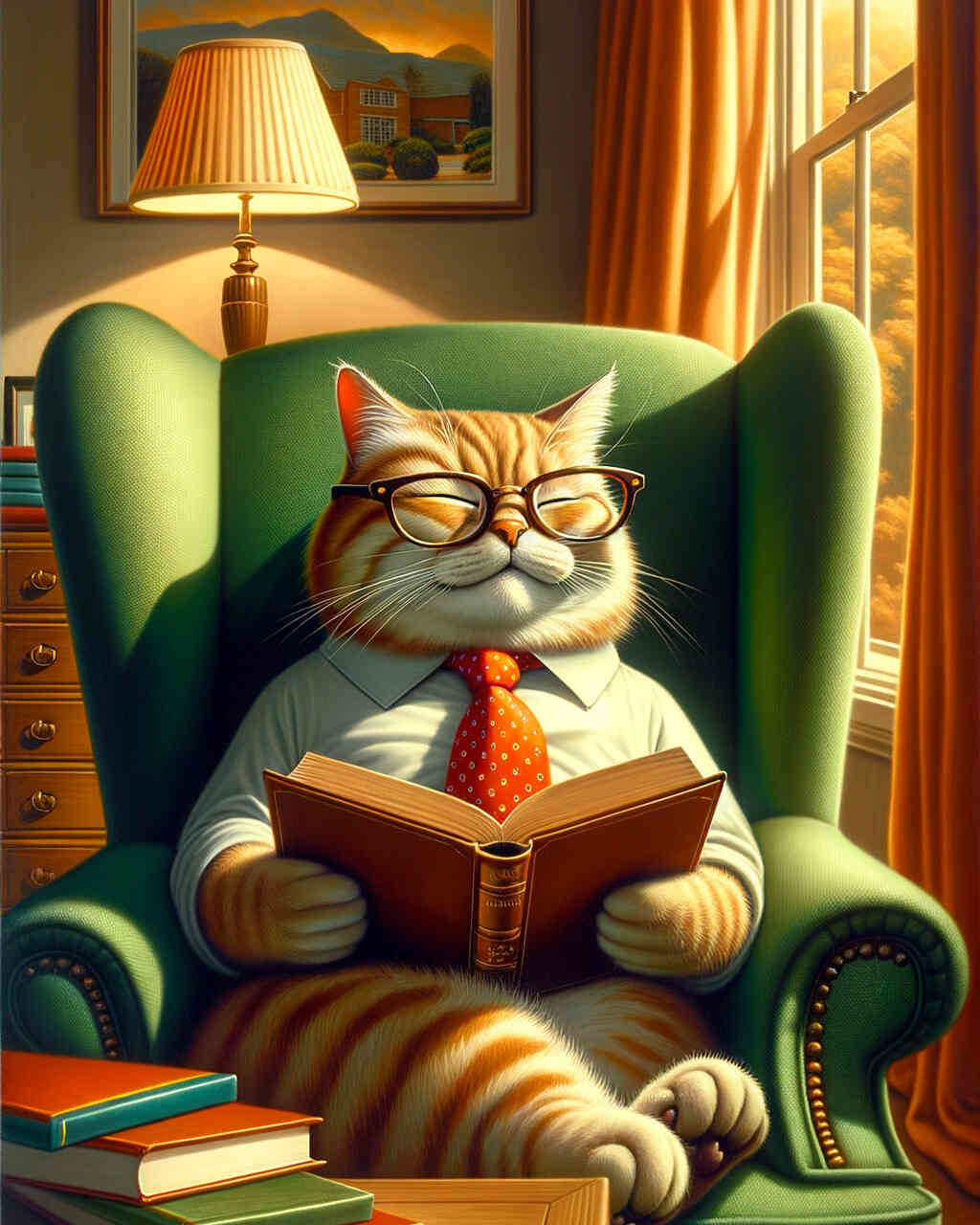 Diamond Painting - Lesende Katze