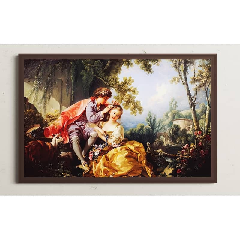 Diamond Painting - Gemälde, Liebespaar - gedruckt in Ultra-HD - bekannte künstler