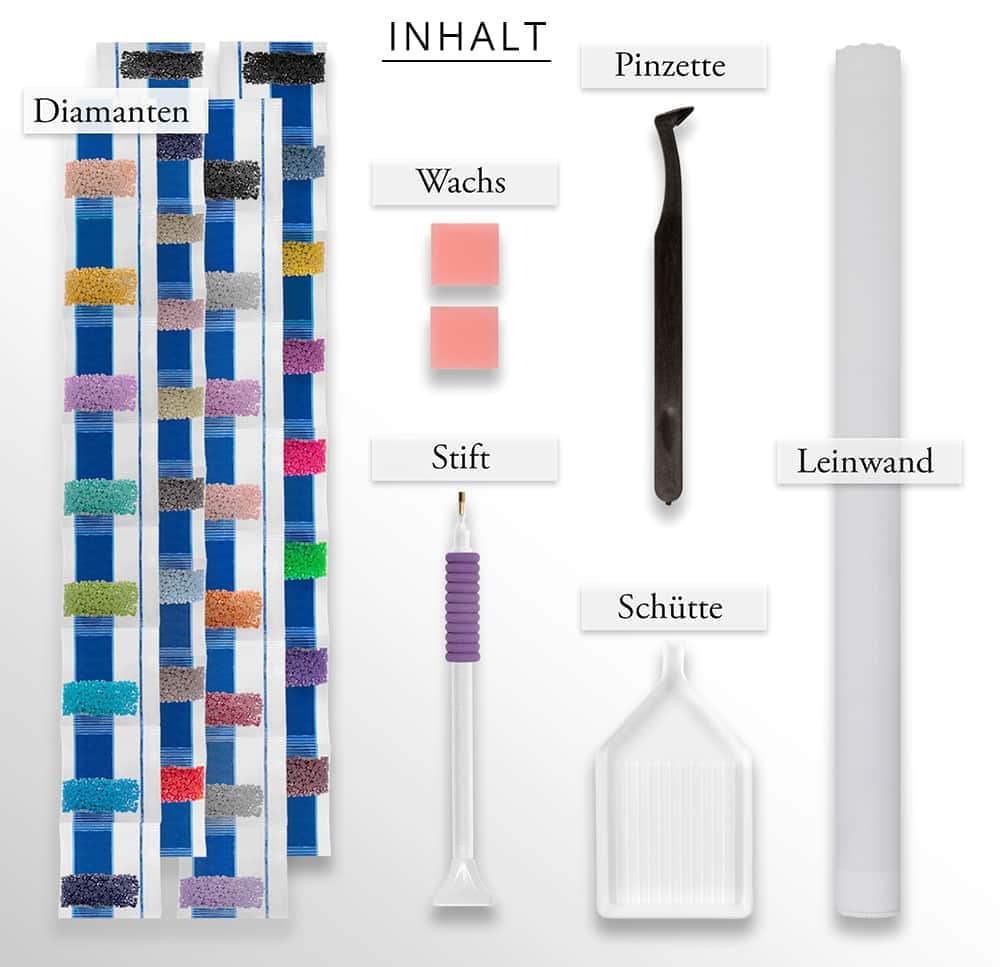 Diamond Painting Überraschungsbild - gedruckt in Ultra-HD - ueberraschung