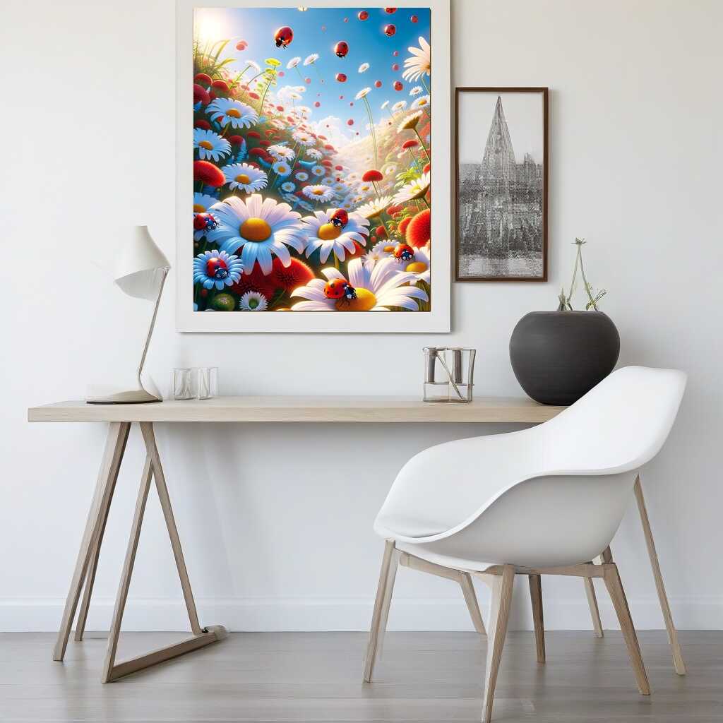 Diamond Painting - Marienkäfer Margeriten