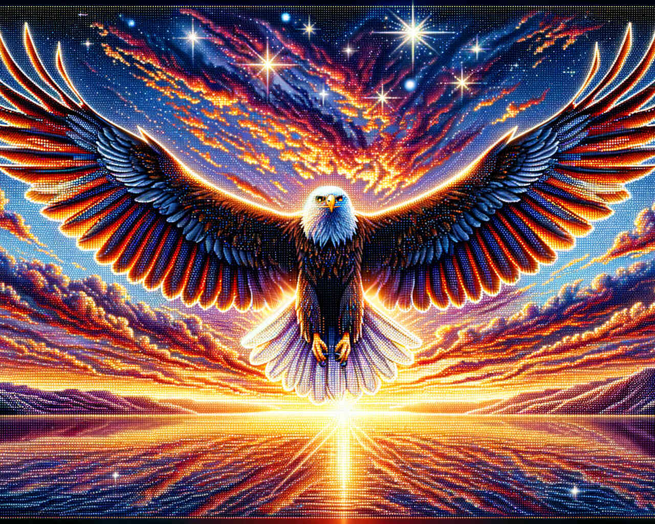 Diamond Painting - Majestätischer Adler