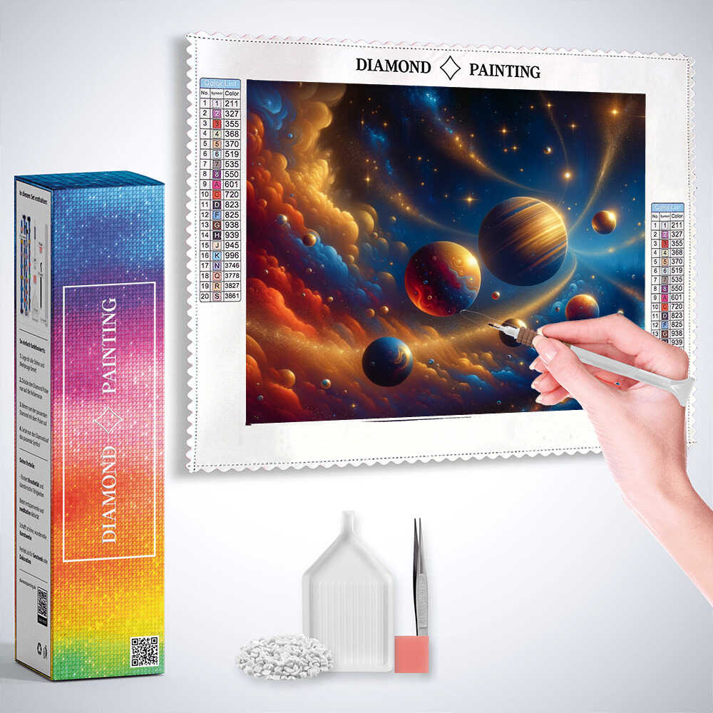 Diamond Painting - Planeten System