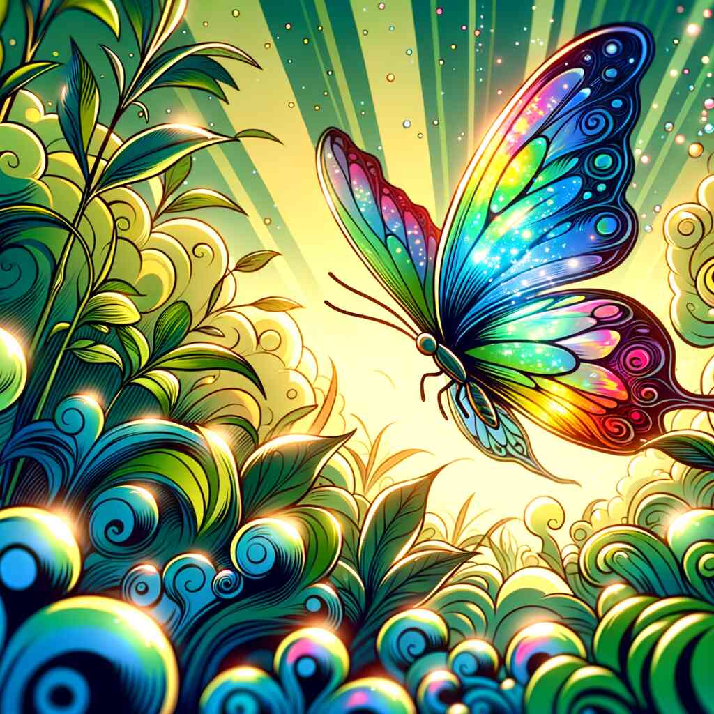 Diamond Painting - Regenbogenschmetterling