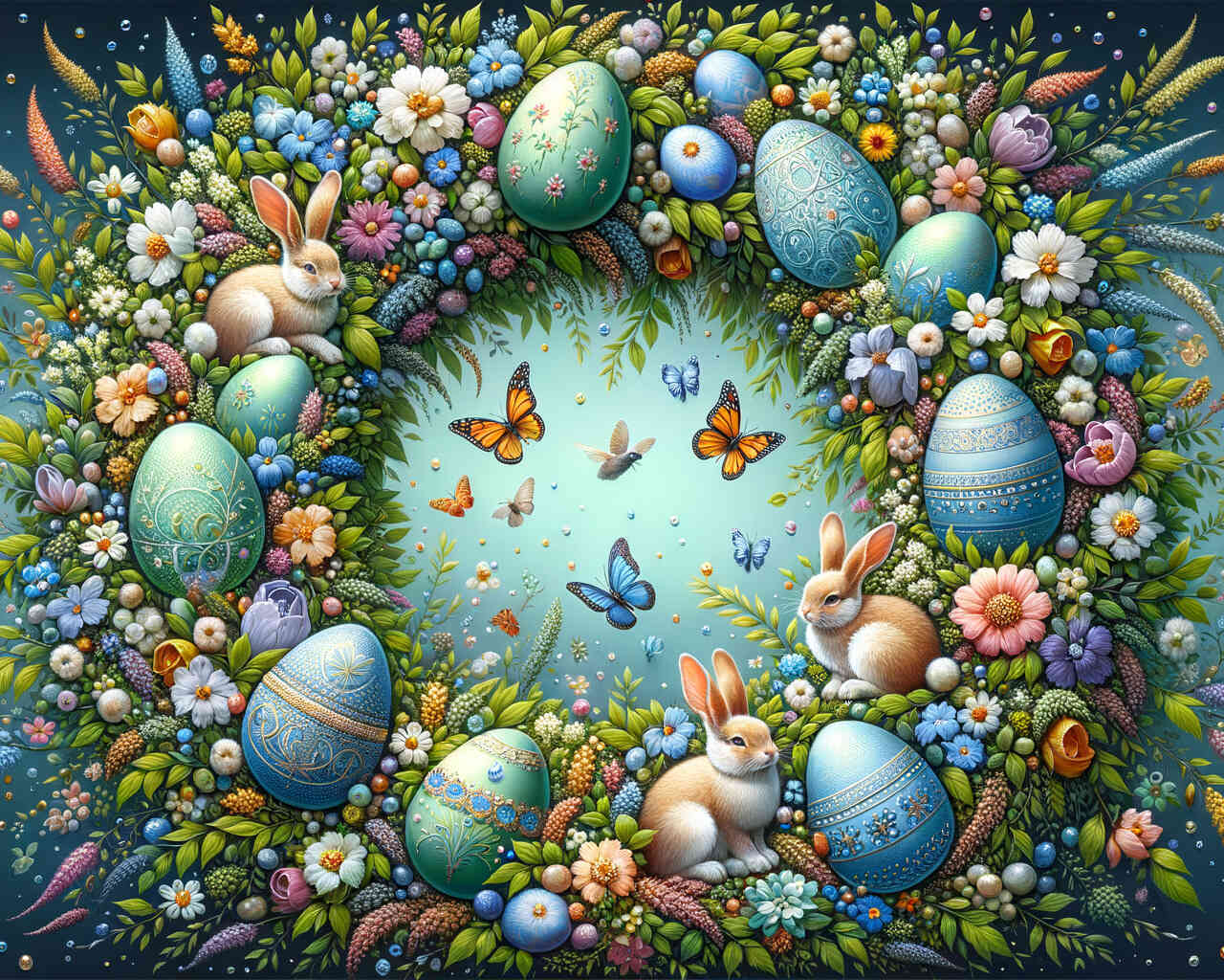 Diamond Painting - Ostereierkranz