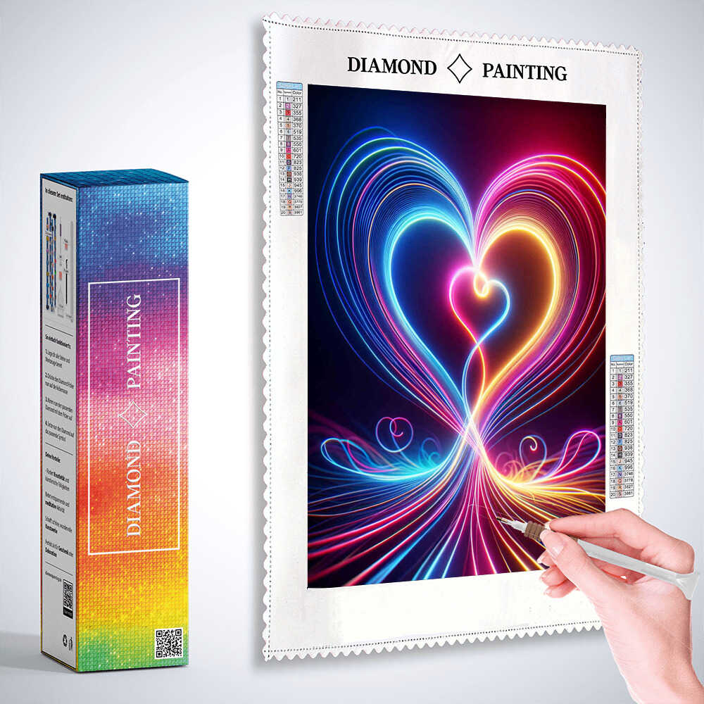 Diamond Painting - Doppelherz
