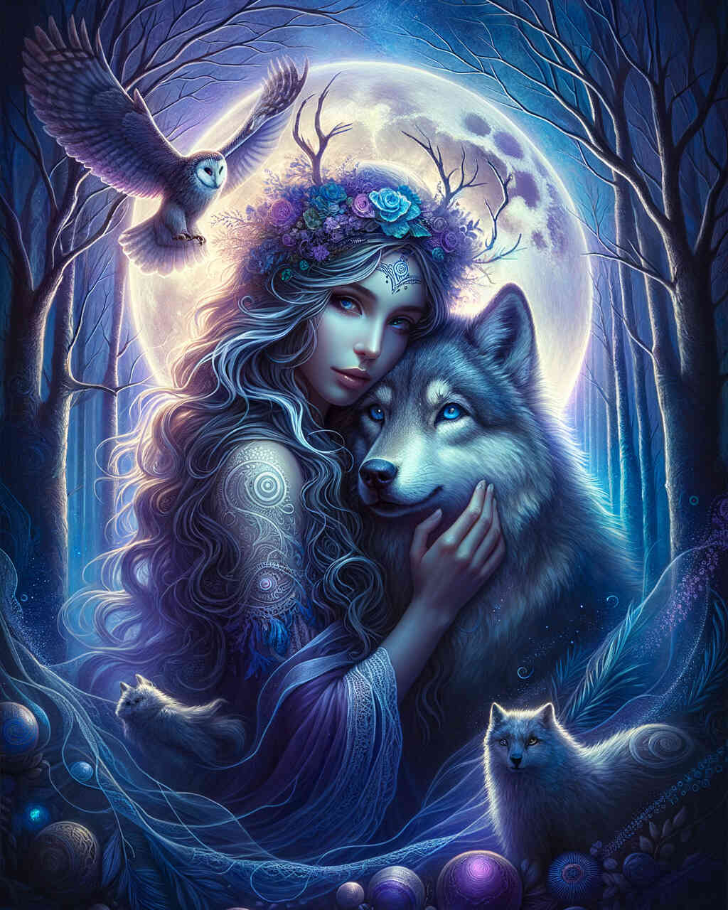 Diamond Painting - Frau der Nacht