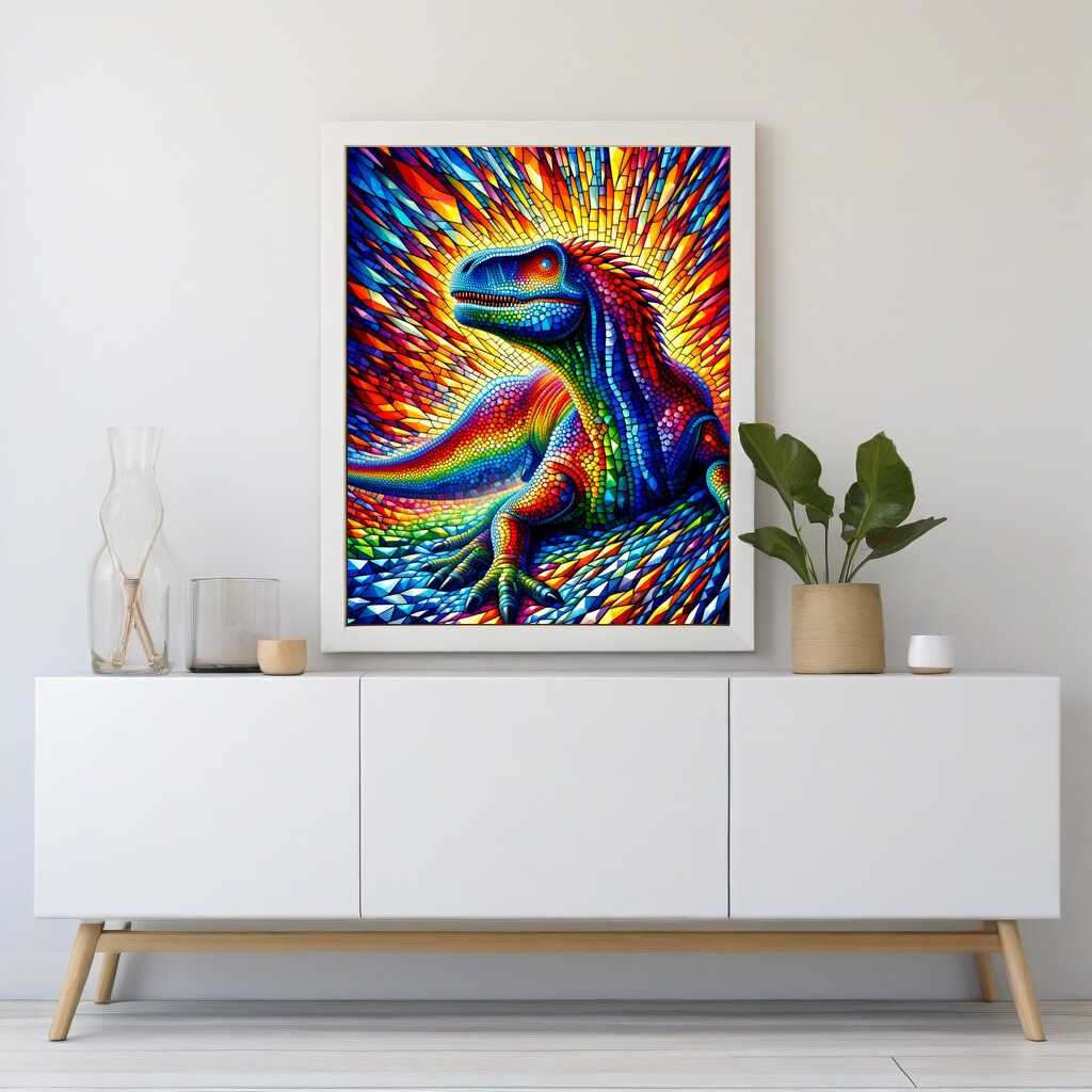 Diamond Painting - Bunter Dinosaurier
