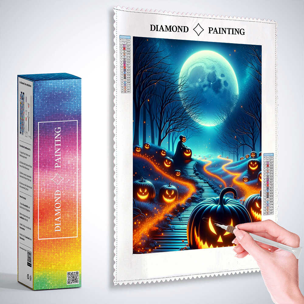 Diamond Painting - Halloween Kürbismann