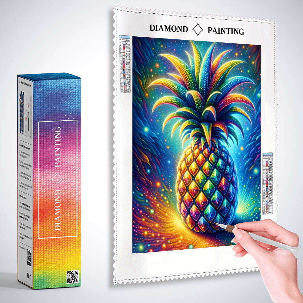Diamond Painting - Bunte Ananas