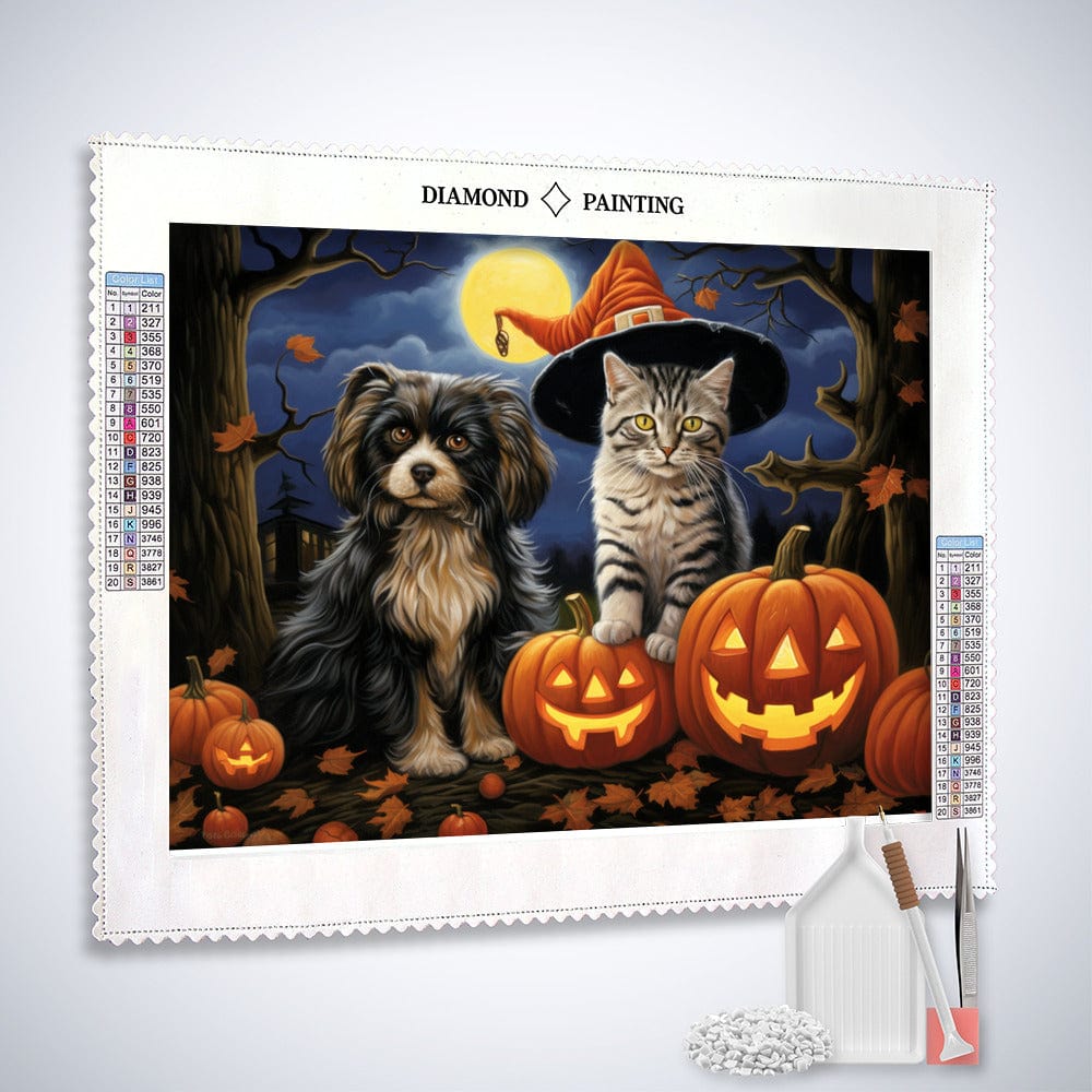 Diamond Painting - Halloween, Tiere