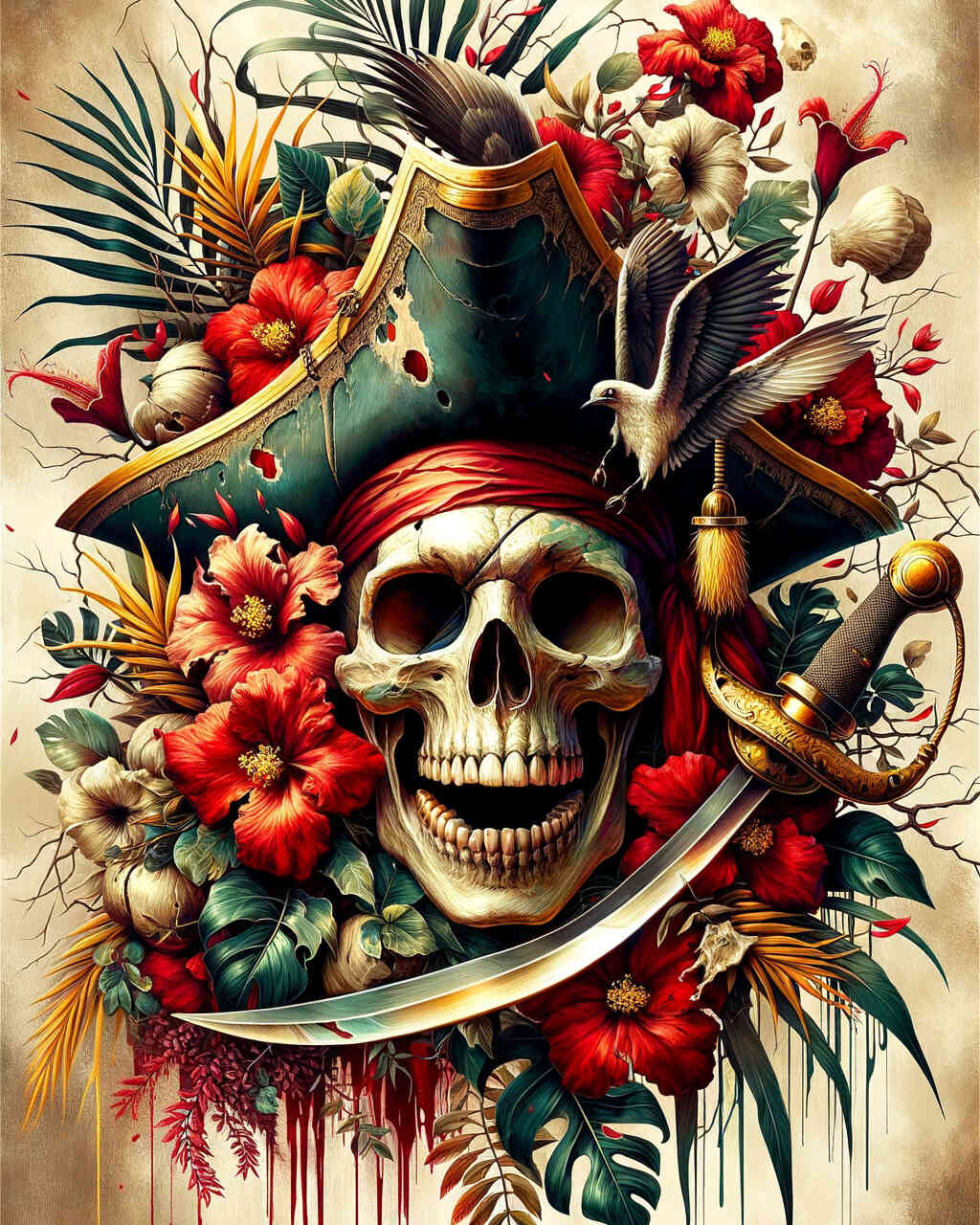 Diamond Painting - Totenkopf Pirat