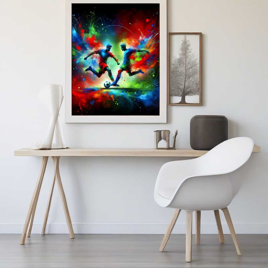 Diamond Painting - Fussball, splash