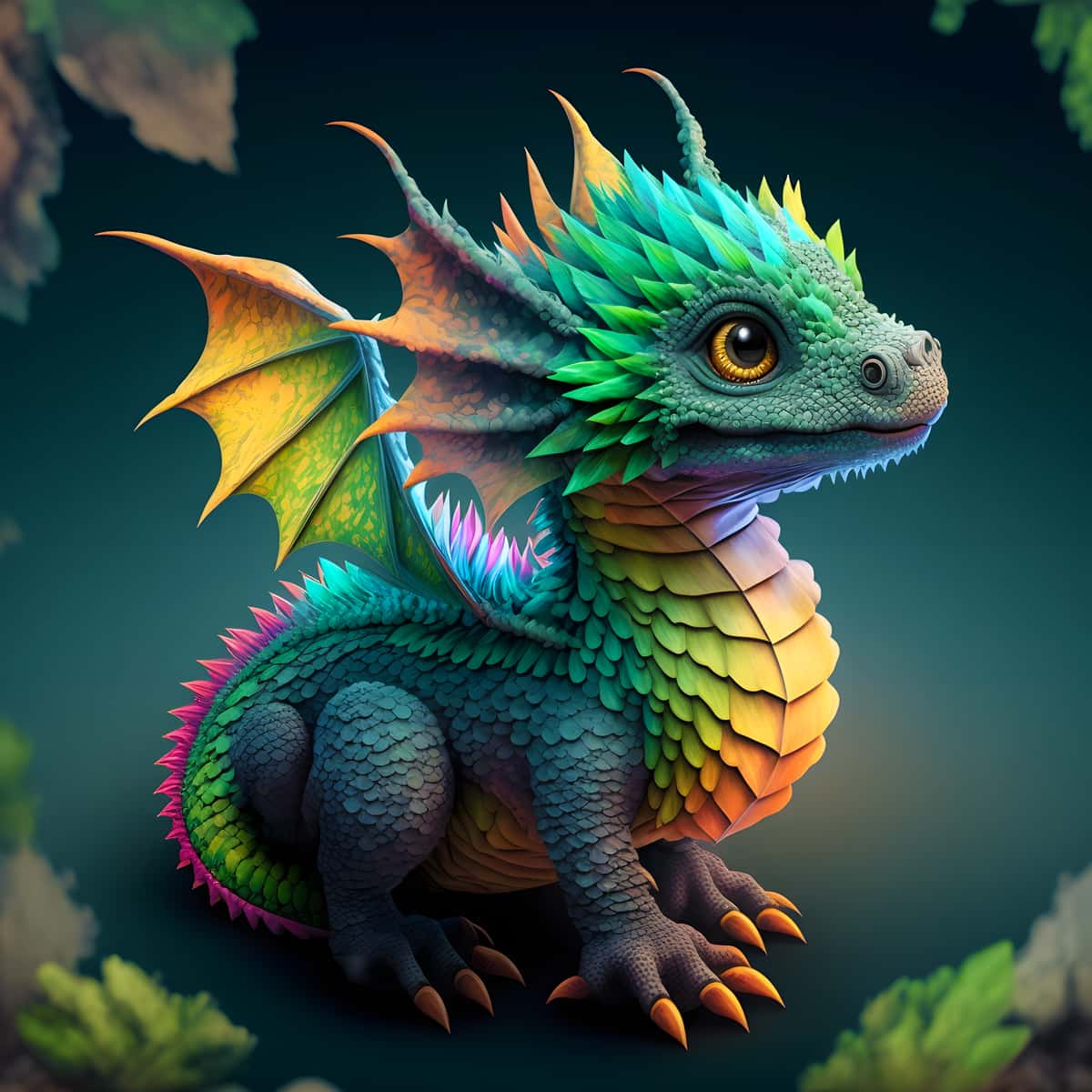 Malen nach Zahlen - Kleiner Drache ganz Groß - hochwertige Leinwand - 170523, Drache, Fantasy, Neu eingetroffen, Quadratisch