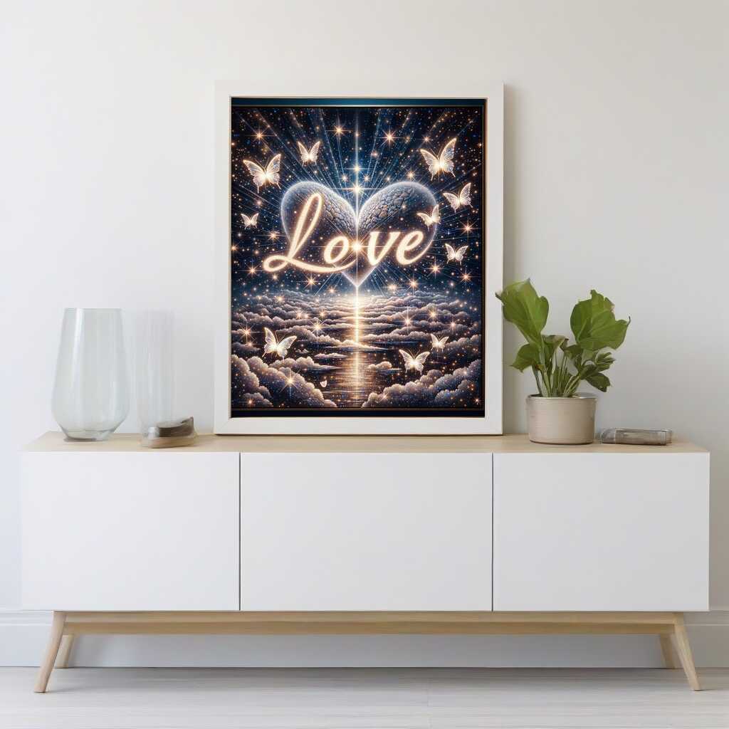 Diamond Painting - I love you, Bekenntnis