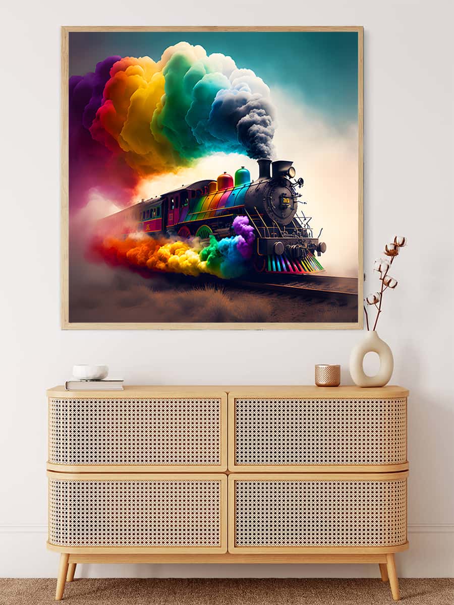 AB Diamond Painting - Farbzug - gedruckt in Ultra-HD - AB Diamond, Neu eingetroffen, Quadratisch, Zug