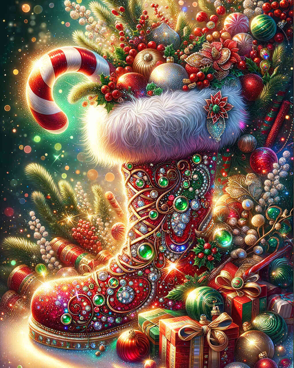 Diamond Painting - Nikolausstiefel
