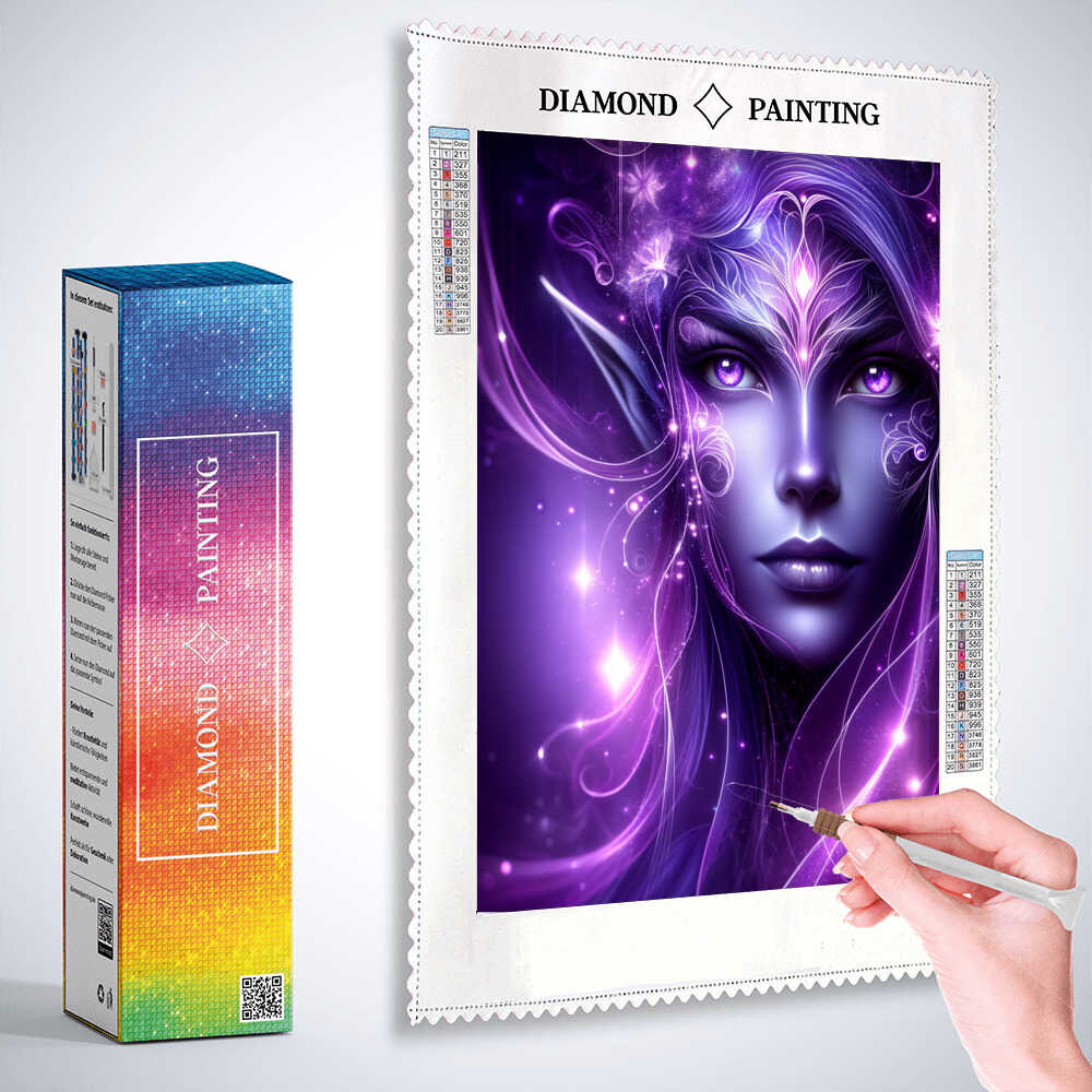 Diamond Painting - Lila Elfe