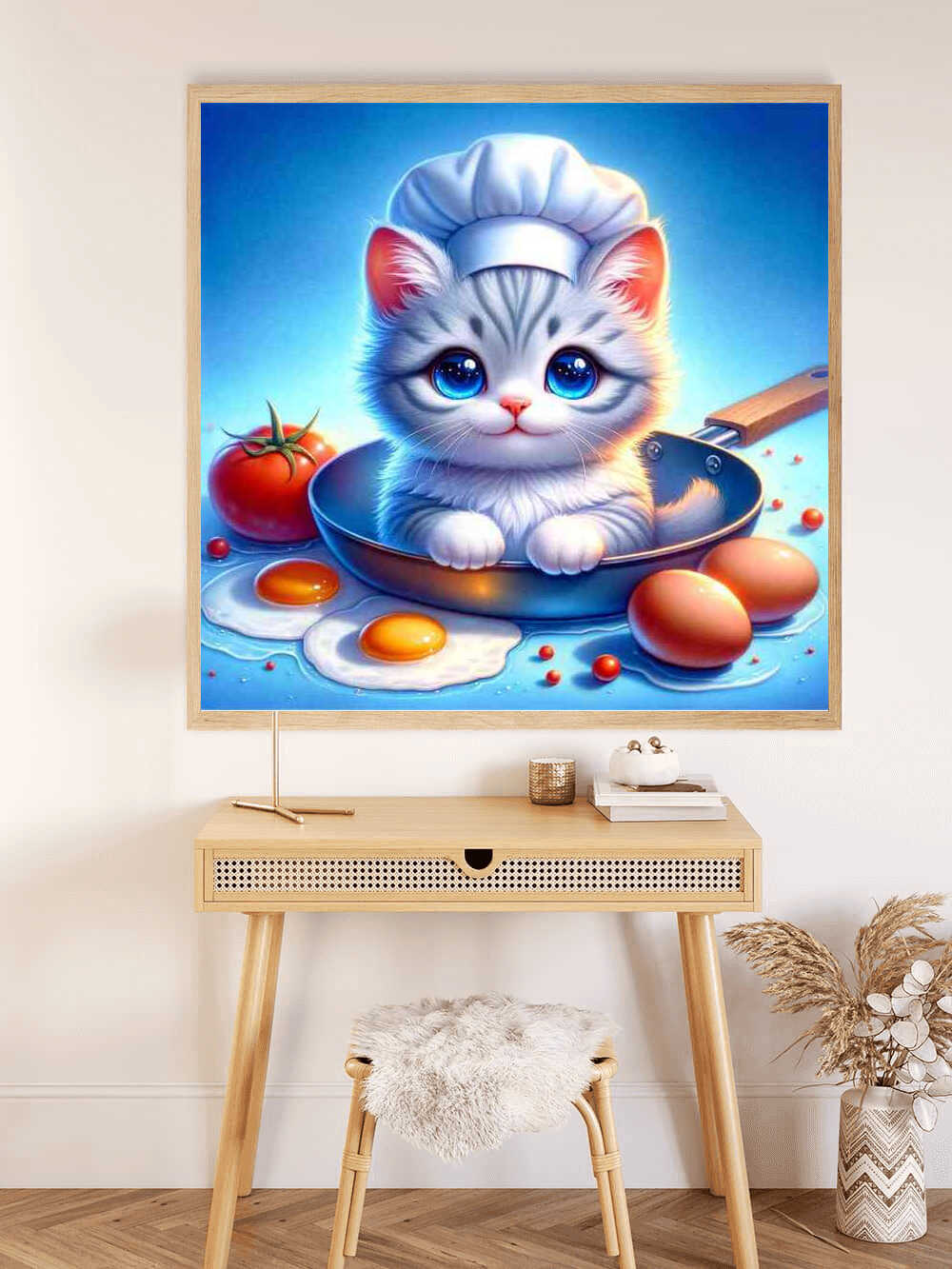Diamond Painting - Chefkoch Kätzchen, Cartoon