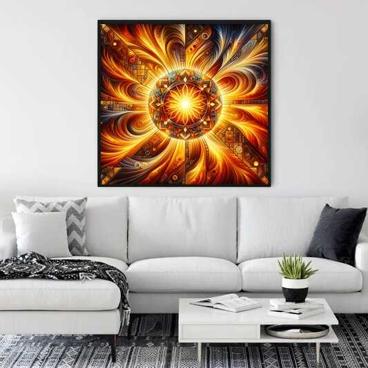 Diamond Painting - Mosaik Sonne