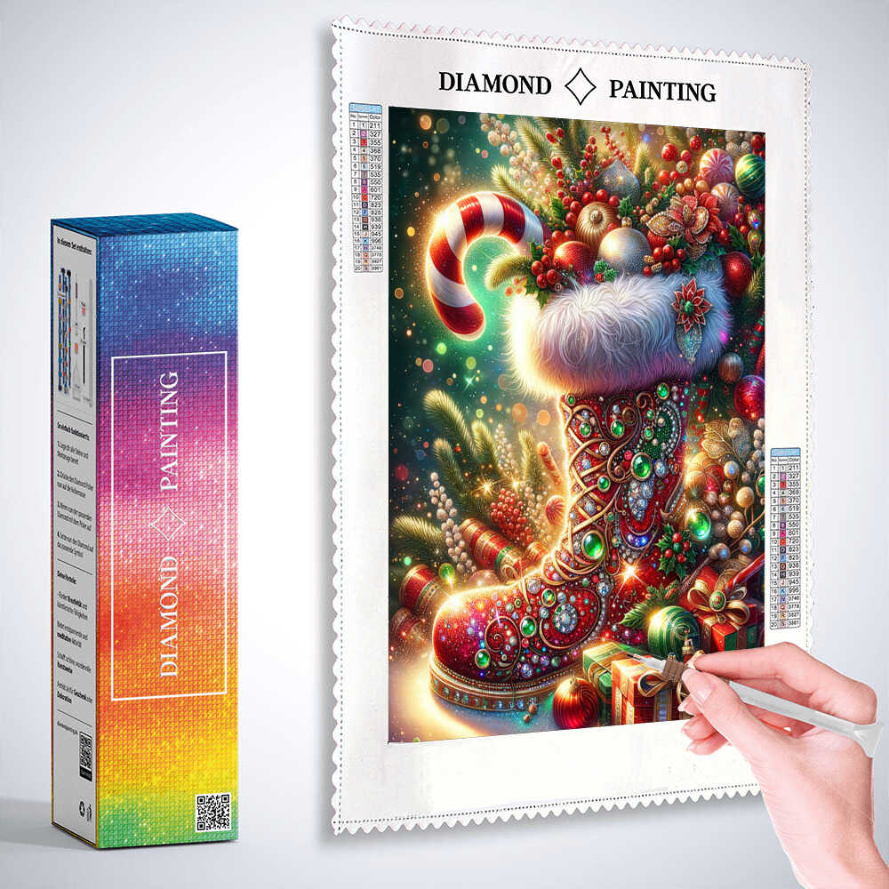 Diamond Painting - Nikolausstiefel