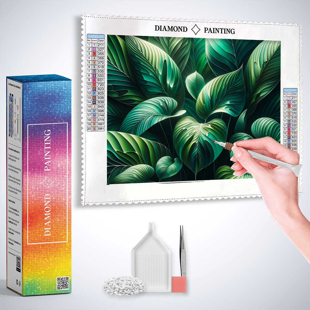 Diamond Painting - Blätter Monstera Deliciosa