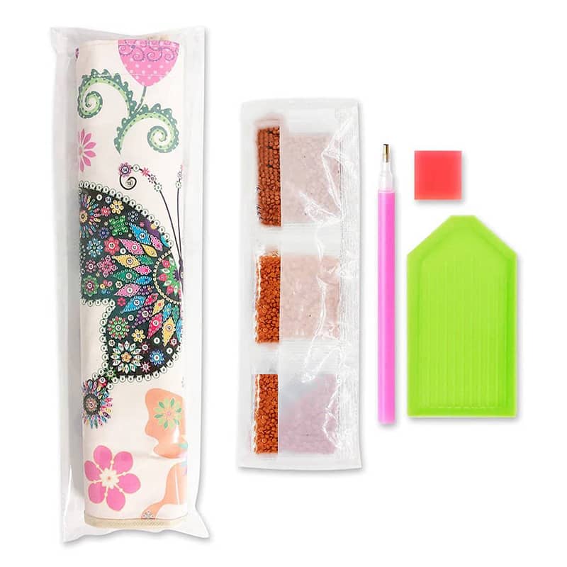Diamond Painting - Stofftasche, Bunter Baum - gedruckt in Ultra-HD - stofftasche